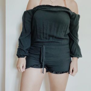 BRANDY MELVILLE Black Romper